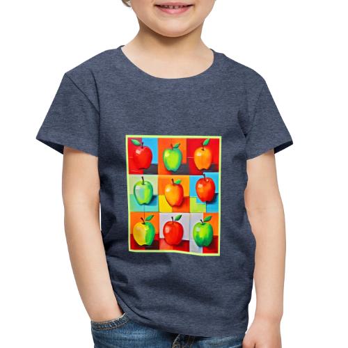 Colorful Apple Grid - Toddler Premium T-Shirt