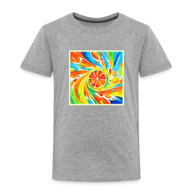 Citrus swirling Splash Design