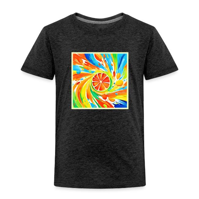 Citrus swirling Splash Design