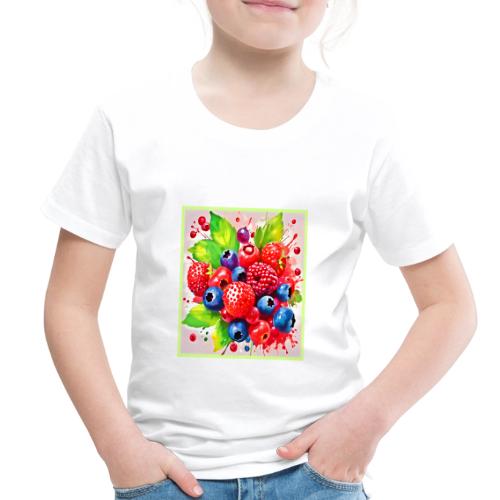 Summer Berry Splash Design - Toddler Premium T-Shirt