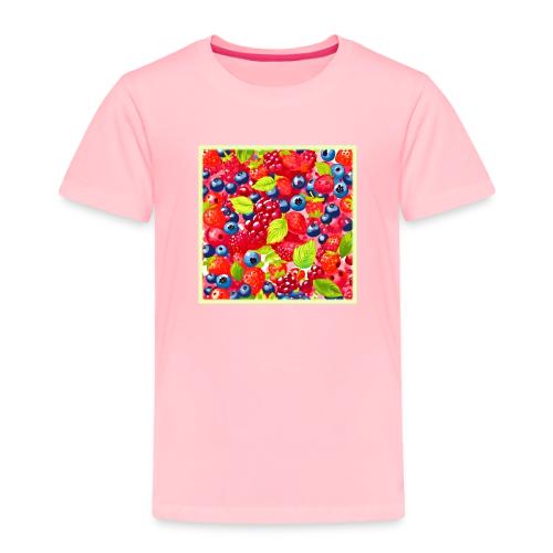 Colorful Berry Pattern - Toddler Premium T-Shirt