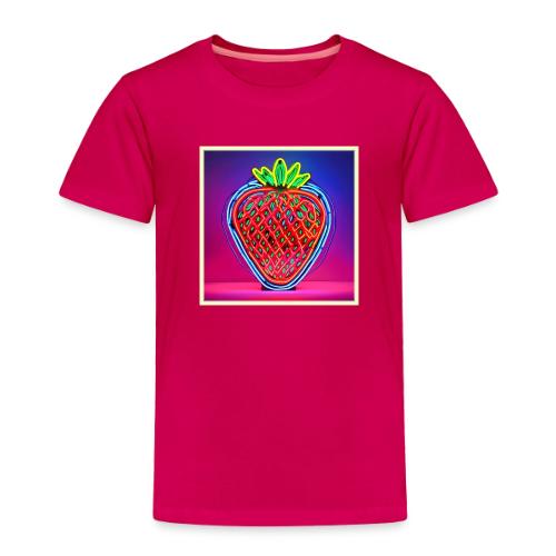 Vibrant Strawberry Neon Sign - Toddler Premium T-Shirt