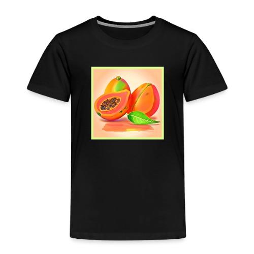 Sliced Papaya Freshness - Toddler Premium T-Shirt