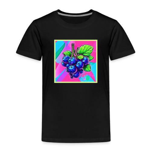 Vibrant Blueberry Artwork - Toddler Premium T-Shirt