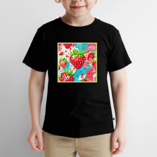 Strawberry Splash Pattern - Toddler Premium T-Shirt