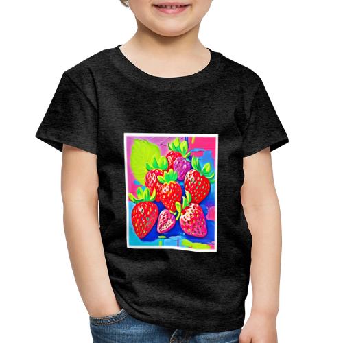 Pop Art Strawberries - Toddler Premium T-Shirt