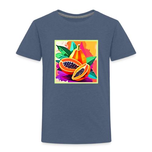 Sliced Papaya Pop Art - Toddler Premium T-Shirt