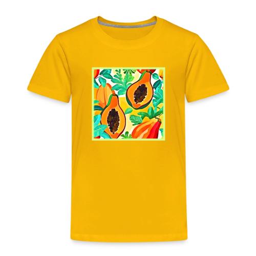 Tropical Papaya Pop Art - Toddler Premium T-Shirt