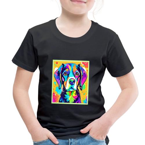 Rainbow Dog Portrait Design - Toddler Premium T-Shirt