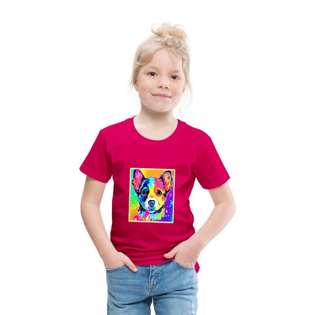 Vivid Puppy Vibes Art Design