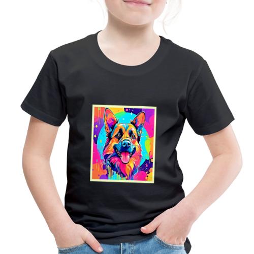 Vibrant Canine: Happy Puppy Love - Toddler Premium T-Shirt