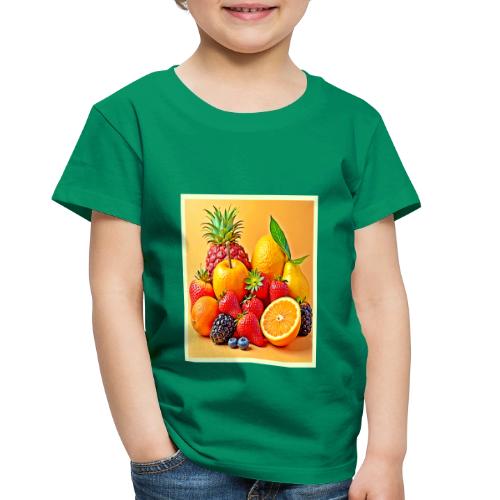 Fresh Bounty: Vibrant Fruit Harvest Art - Toddler Premium T-Shirt
