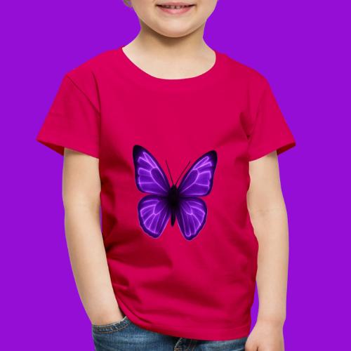 Neon Purple Butterfly - Toddler Premium T-Shirt