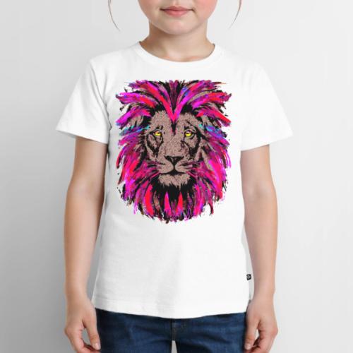 Purple Lion Head - Pink Lion Face Drawing - Toddler Premium T-Shirt