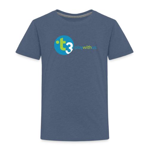 Play With Us (Tri-Color Logo) - Toddler Premium T-Shirt
