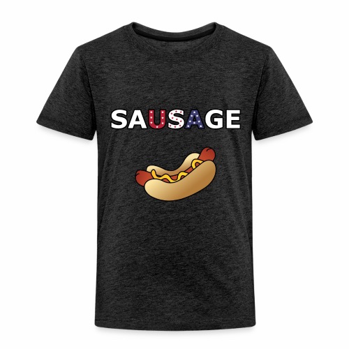 Patriotic BBQ Sausage - Toddler Premium T-Shirt