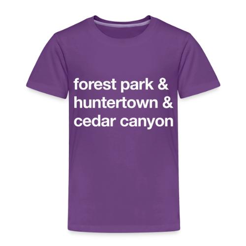 1 Church 3 Locations - Toddler Premium T-Shirt