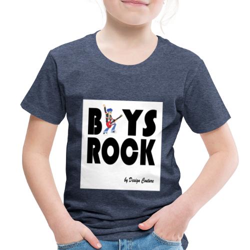 BOYS ROCK BLACK - Toddler Premium T-Shirt