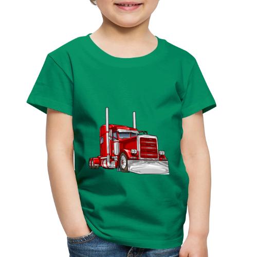Classic Truck Big Rig 18 Wheeler - Toddler Premium T-Shirt