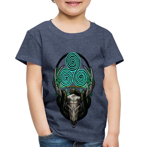 The Antlered Crown (Color Text) - Toddler Premium T-Shirt