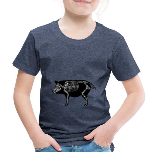 Skeleton Pig - Toddler Premium T-Shirt