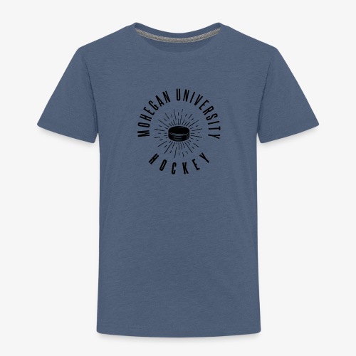 Black Mohegan U Hockey Series Logo - Toddler Premium T-Shirt