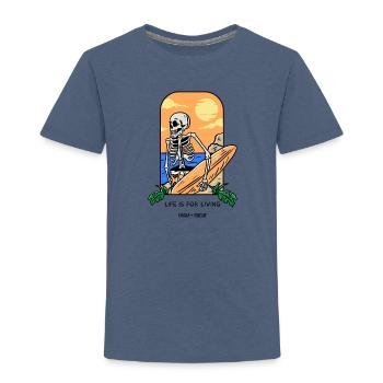 LIFE IS FOR LIVING ONIKA +ROGUE - Toddler Premium T-Shirt - heather blue - Front - Samuel (120cm)
