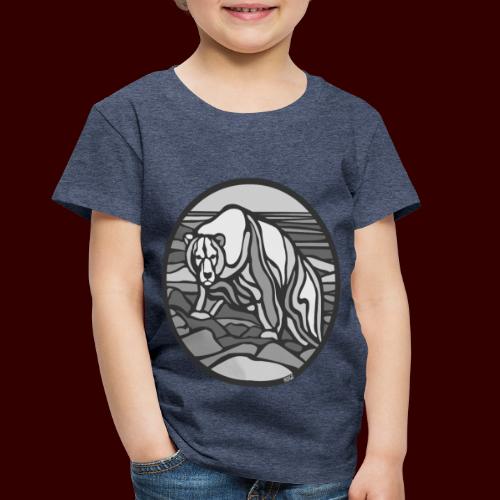 Stained Glass Bear Tribal Art - Toddler Premium T-Shirt