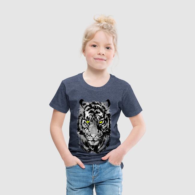 Gray Tiger Head Drawing - Black and white Tiger