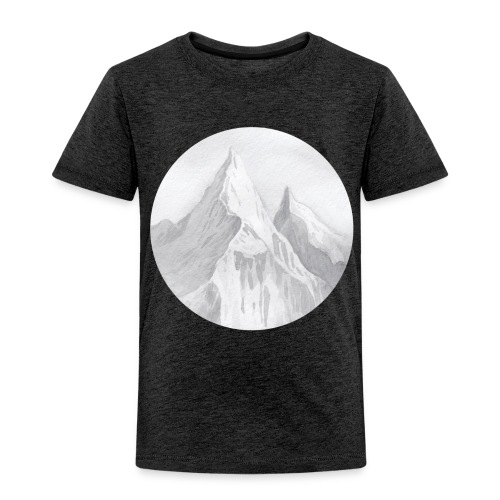 Watercolor Mountains Illustration - Toddler Premium T-Shirt
