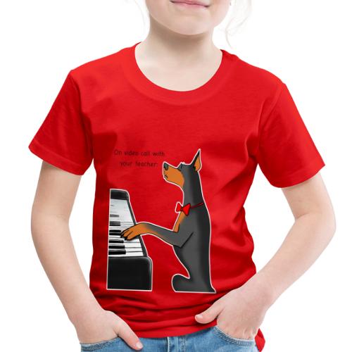 On video call with your teacher - Toddler Premium T-Shirt