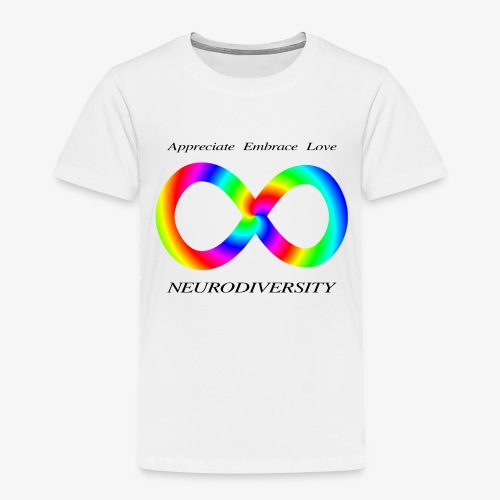 Embrace Neurodiversity with Swirl Rainbow - Toddler Premium T-Shirt