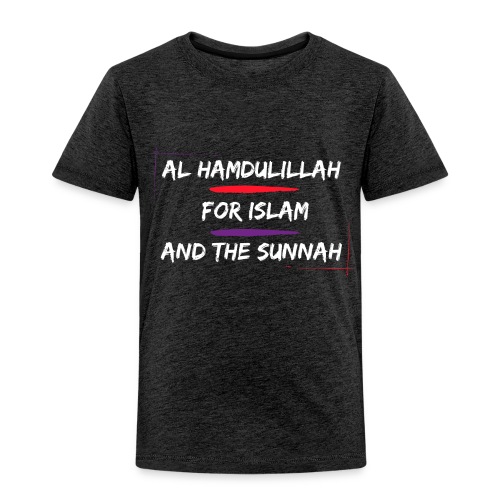 Al Hamdulillah (White Ink) - Toddler Premium T-Shirt