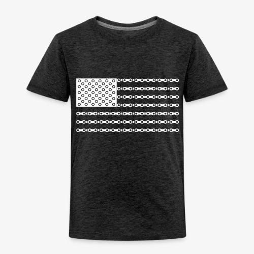 Bicycle Chain American Flag - Toddler Premium T-Shirt