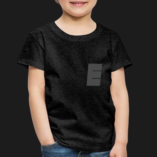 Grey E Design on Black/Grey - Toddler Premium T-Shirt