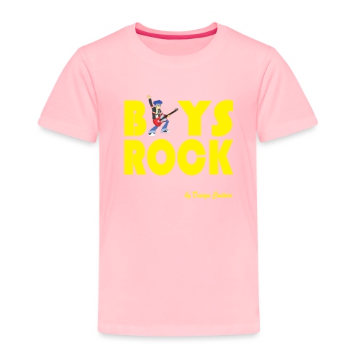 BOYS ROCK YELLOW - Toddler Premium T-Shirt
