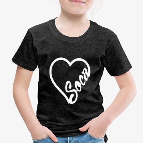SocaHeart - WHITE - Toddler Premium T-Shirt