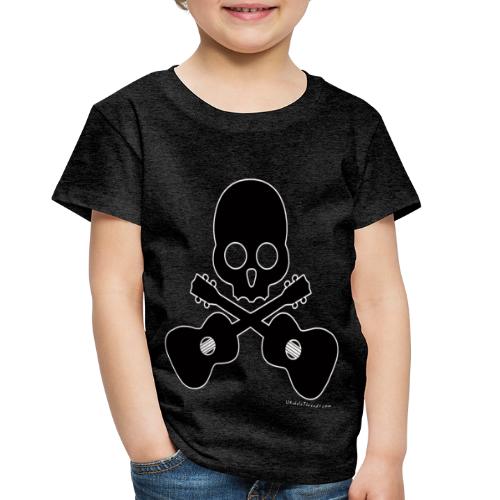 Skull & Cross Uke - Black - Toddler Premium T-Shirt