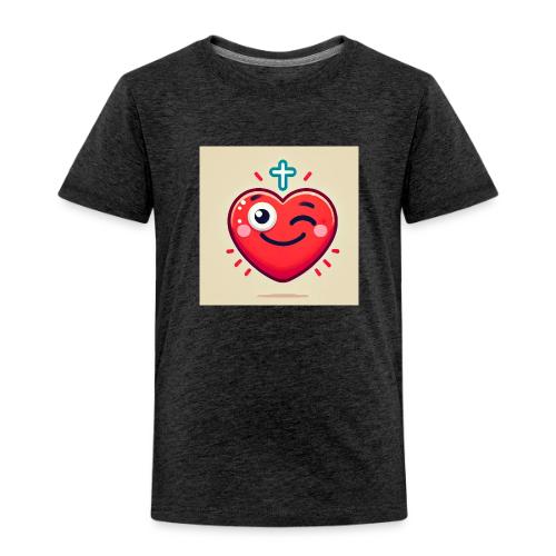 DALLE 2025 09 13 15 56 10 A winking heart sh - Toddler Premium T-Shirt