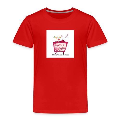 sassnsips com drinksfriendstelevision - Toddler Premium T-Shirt