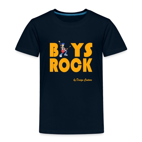 BOYS ROCK ORANGE - Toddler Premium T-Shirt