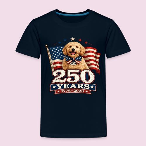 America 250 Dog Mom Goldendoodle - Toddler Premium T-Shirt