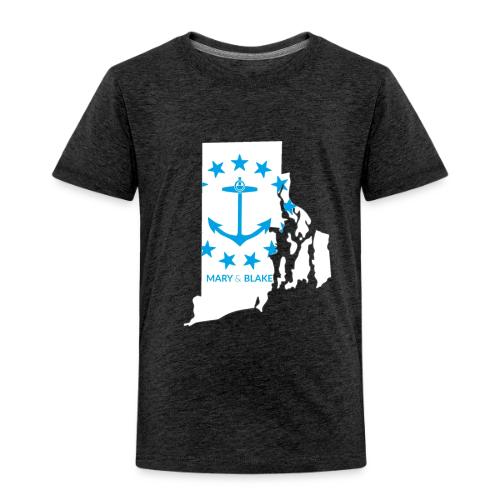 Mary And Blake Logo - RI Map - Toddler Premium T-Shirt