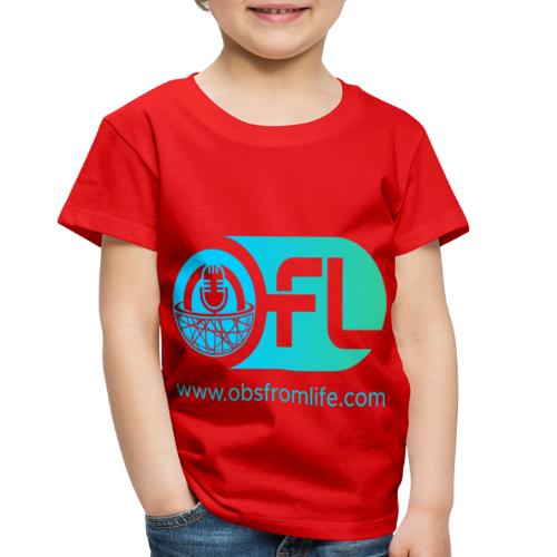 Observations from Life Logo with Web Address - Toddler Premium T-Shirt
