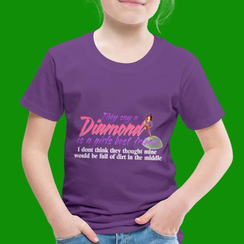 Softball Diamond is a girls Best Friend - Toddler Premium T-Shirt