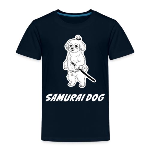 Samurai Maltese Katana Warrior Dog Tee - Toddler Premium T-Shirt
