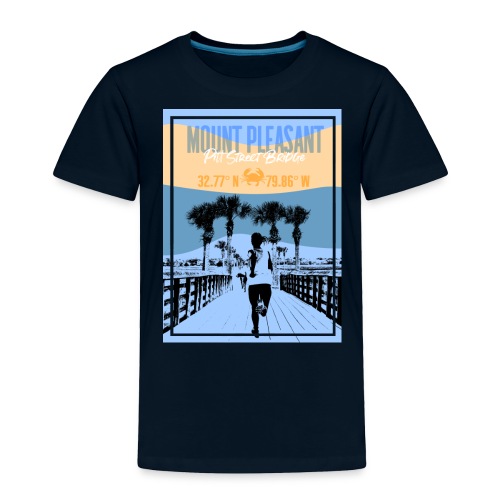 Charleston Life -Mount Pleasant Pitt Street Bridge - Toddler Premium T-Shirt