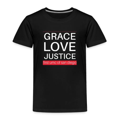 Grace Love Justice - square - Toddler Premium T-Shirt