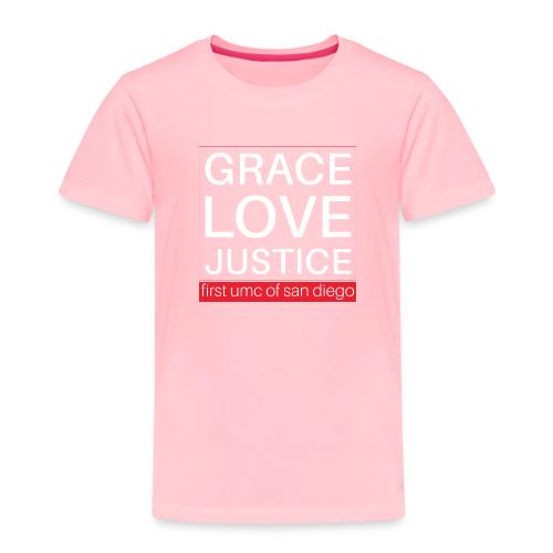 Grace Love Justice - square - Toddler Premium T-Shirt