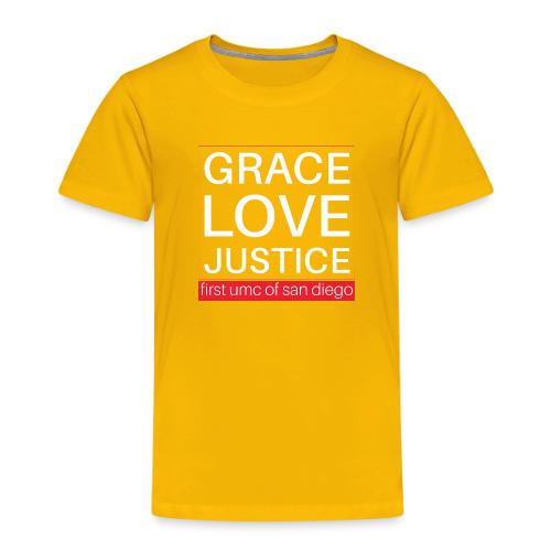Grace Love Justice - square - Toddler Premium T-Shirt